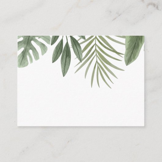 Safari Diaper Raffle Informatiekaartje (Achterkant)