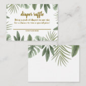 Safari Diaper Raffle Informatiekaartje (Voorkant / Achterkant)