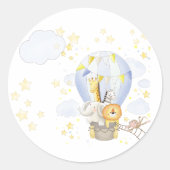 Safari dier ballon sticker (Voorkant)