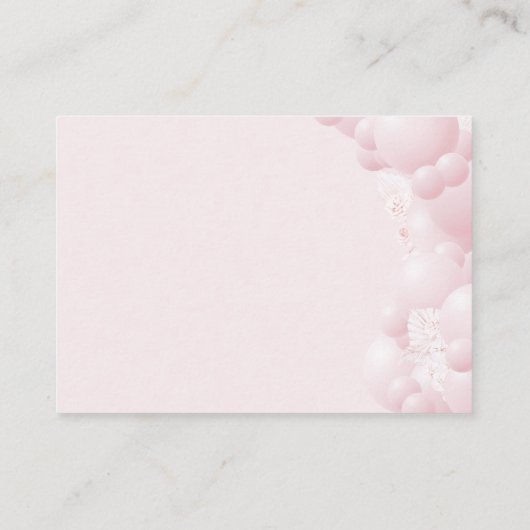 Safari dier Boho Baby Meisje Douche Boeken Informatiekaartje (Achterkant)