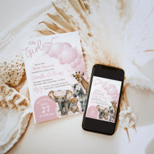 Safari dier Boho Oh Meisje Baby shower