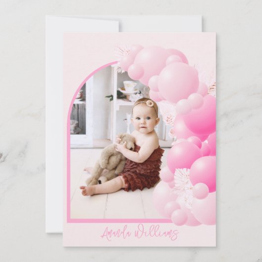 Safari dier Boho Wild Eerste op Verjaardag Kaart (Achterkant)