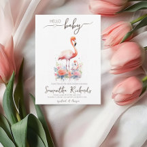 Safari Dier Flamingo Bloemen Moeder Baby shower