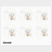 Safari dier hete lucht ballon sticker (Vel)