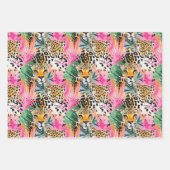 Safari Dier Luipaard Kleurrijk Afrika Inpakpapier Vel (Voorkant 2)