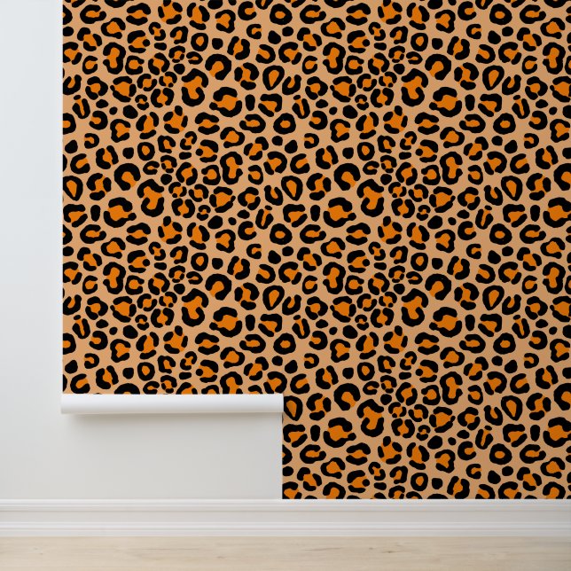 Safari Dier Luipaard Print Cool Stijlvolle Cheetah Behang (Applicatie)