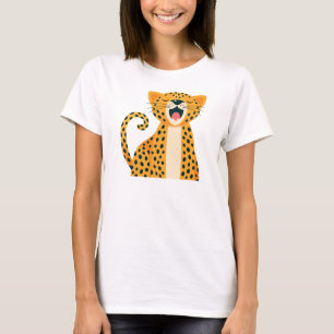 Safari dier met wazige gelaatsuitdrukking slapende t-shirt