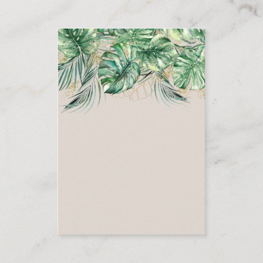 Safari Dier Oerwoud Baby shower details qrcode Informatiekaartje (Achterkant)