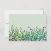 Safari Dier Oerwoud Groene jongen Baby shower Bedankkaart (Achterkant)