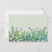 Safari Dier Oerwoud Groene jongen Baby shower Bedankkaart (Achterkant)