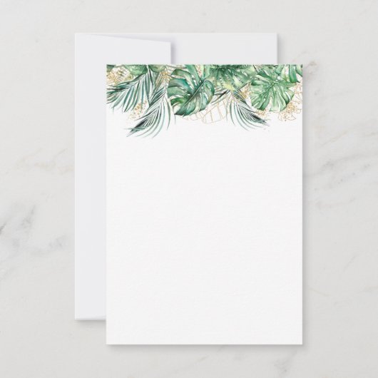 Safari Dier Oerwoud Modern Baby shower Bedankkaart (Achterkant)