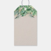 Safari Dier Oerwoud Modern Baby shower Cadeaulabel (Achterkant)