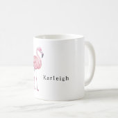 Safari Dier Roze Flamingo Koffiemok (Voorkant rechts)