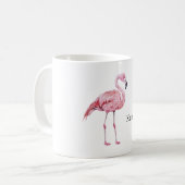 Safari Dier Roze Flamingo Koffiemok (Voorkant links)