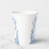 Safari Dier Stoffig Blauw Toile Baby Boy Douche Papieren Bekers (Rechts)