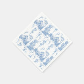 Safari Dier Stoffig Blauw Toile Baby Boy Douche Servet (Hoek)