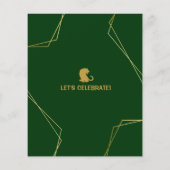 Safari Dier Tijger Budget Verjaardag Uitnodiging (Achterkant)