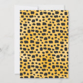 Safari Dier Verjaardag Dank u kaart (Achterkant)