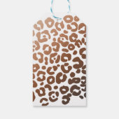 Safari Dier Verjaardag Luipaard Print Party Cadeaulabel (Achterkant)
