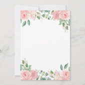 Safari Dier Wild One Blush Bloemen 1e Verjaardag Bedankkaart (Achterkant)