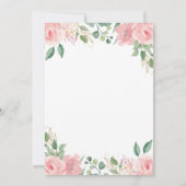 Safari Dier Wild One Blush Bloemen 1e Verjaardag Kaart (Achterkant)