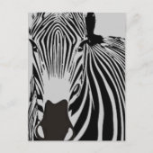 safari dier zwarte en witte strepen wilde Zebra Briefkaart (Voorkant)