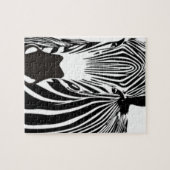 safari dier zwarte en witte strepen wilde Zebra Legpuzzel (Horizontaal)
