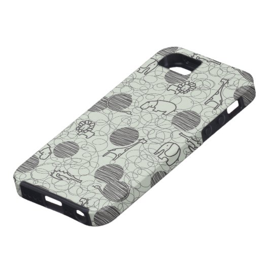 safari - dieren 1 Case-Mate iPhone case (Onderkant)