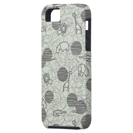 safari - dieren 1 Case-Mate iPhone case (Achterkant Links)