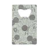 safari - dieren 1 creditkaart flessenopener (Voorkant)