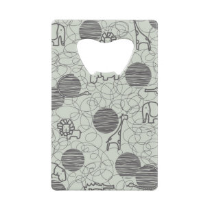 safari - dieren 1 creditkaart flessenopener