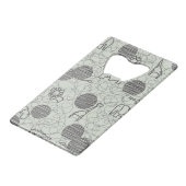 safari - dieren 1 creditkaart flessenopener (Achterkant Gekanteld)