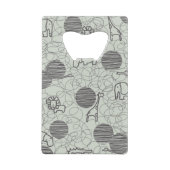 safari - dieren 1 creditkaart flessenopener (Achterkant)