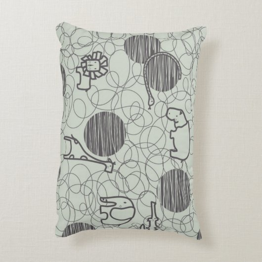 safari - dieren 1 decoratief kussen (Achterkant (Verticaal))