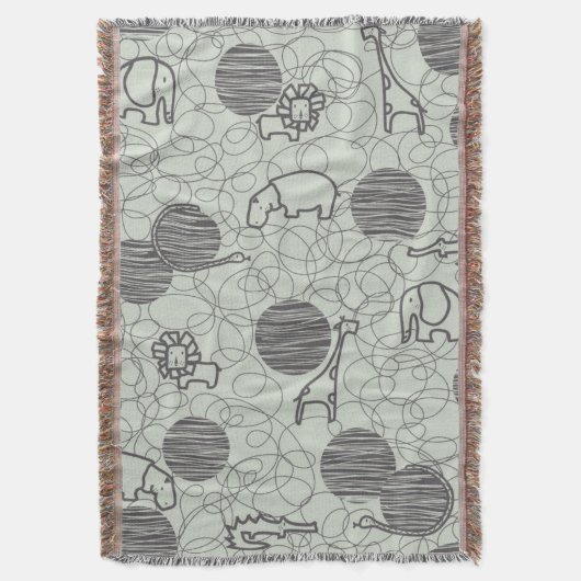 safari - dieren 1 deken (Voorkant Verticaal)