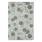 safari dieren 1 mini klembord (Achterkant)