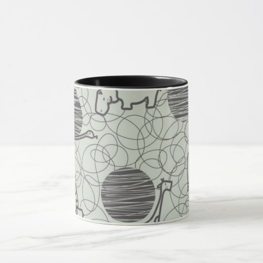 safari - dieren 1 mok (Midden)