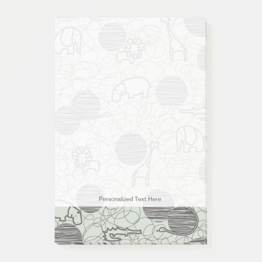 safari - dieren 1 post-it® notes (Voorkant)