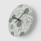 safari - dieren 1 ronde klok (Hoek)