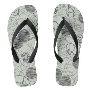 safari - dieren 1 teenslippers