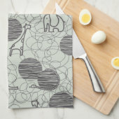 safari - dieren 1 theedoek (Quarter Fold)