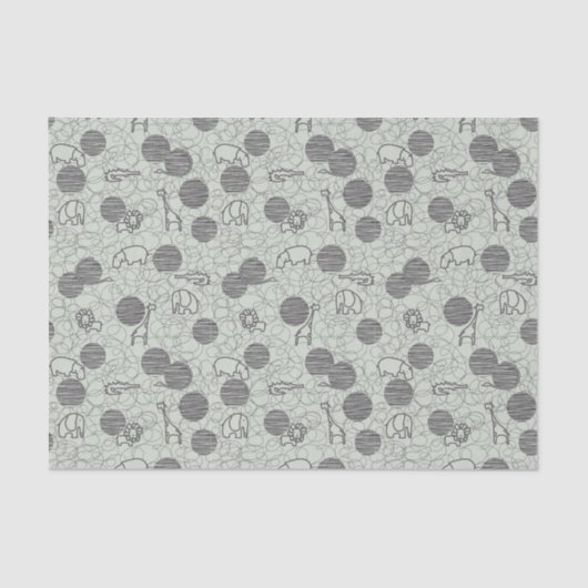 safari - dieren 1 tissuepapier (Voorkant)