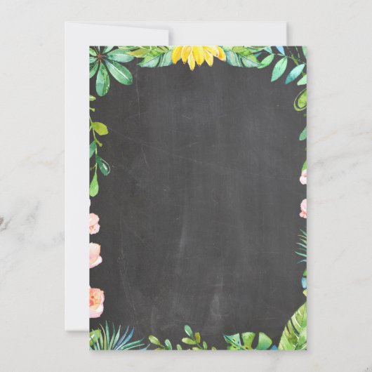 Safari Dieren 2e verjaardag Oerwoud ZOO Kaart (Achterkant)