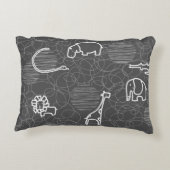 safari - dieren 5 decoratief kussen (Achterkant)