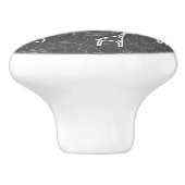 safari - dieren 5 keramische knop (Zijkant)