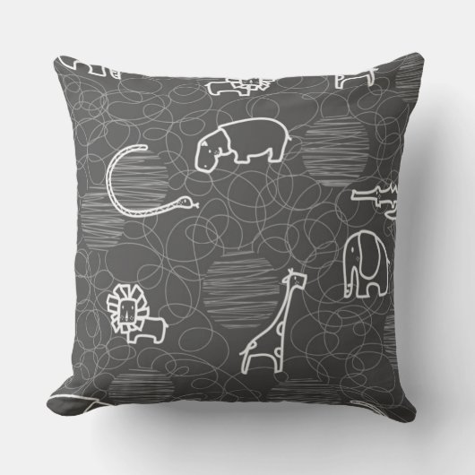 safari - dieren 5 kussen (Voorkant)