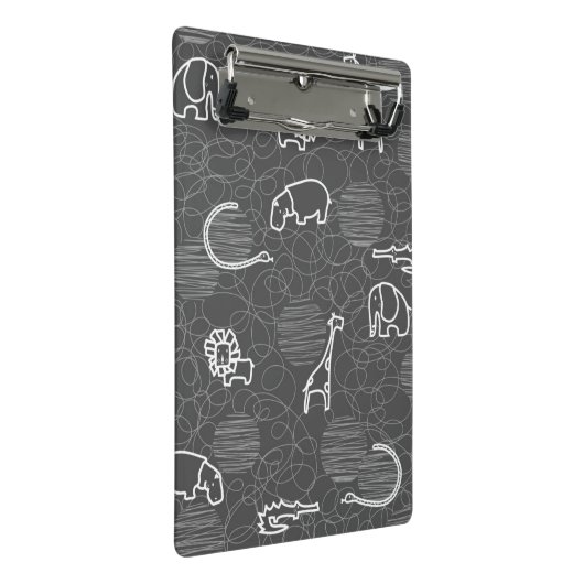 safari dieren 5 mini klembord (Schuin)