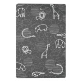 safari dieren 5 mini klembord (Achterkant)