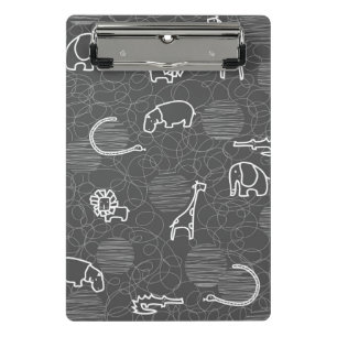 safari dieren 5 mini klembord
