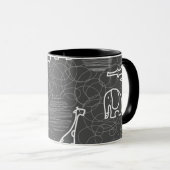 safari - dieren 5 mok (Voorkant rechts)